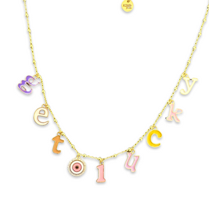 GET LUCKY charms necklace