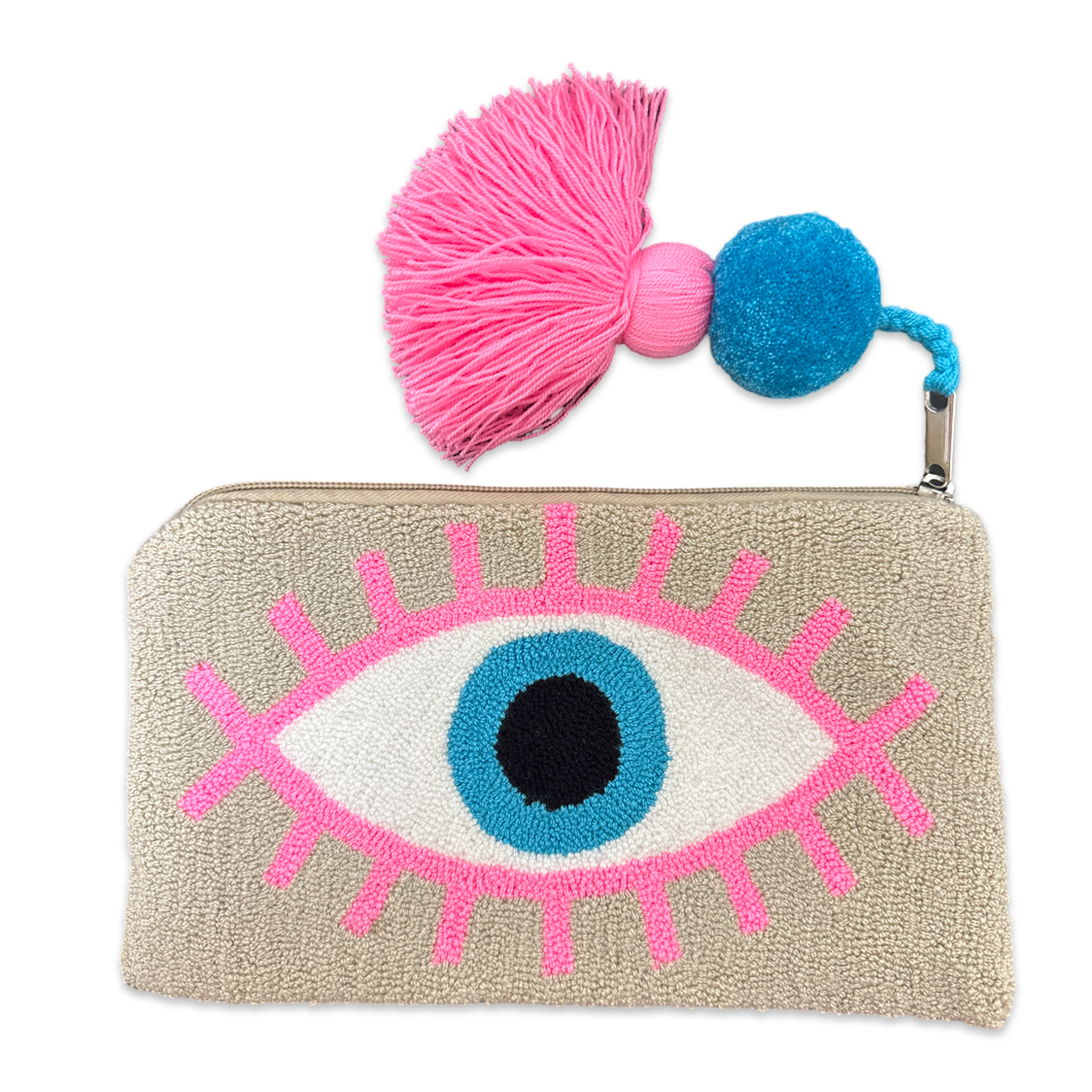 Clutch lucky eye pink