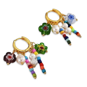 Charms beads earrings