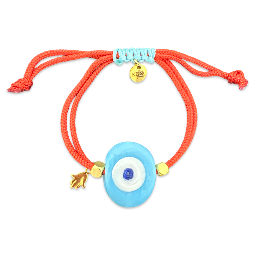 Santorini eye bracelet red