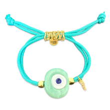 Load image into Gallery viewer, Santorini eye bracelet turquoise