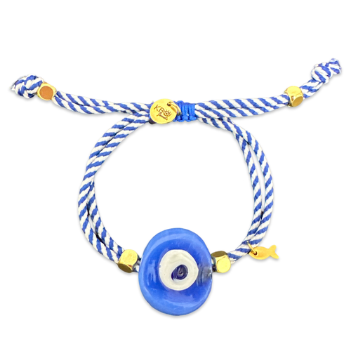 Santorini eye bracelet blue