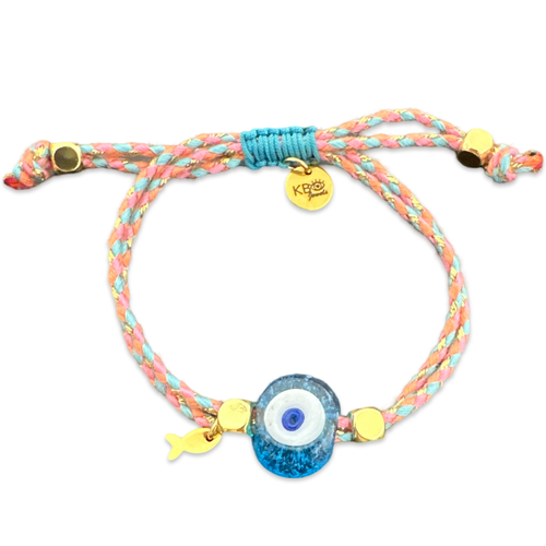 Mykonos eye bracelet pink