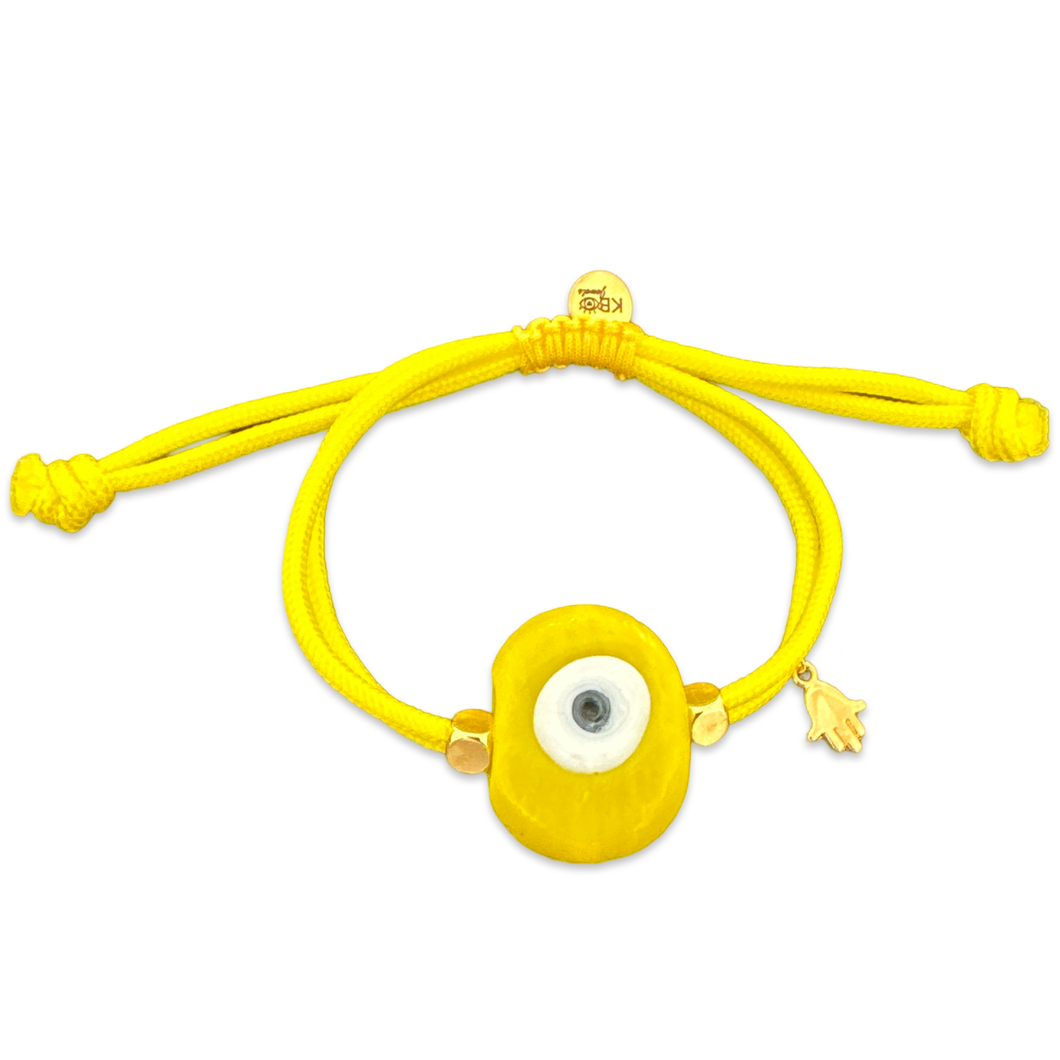 Santorini eye bracelet yellow