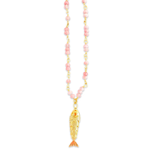 Load image into Gallery viewer, Necklace lucky fish pink