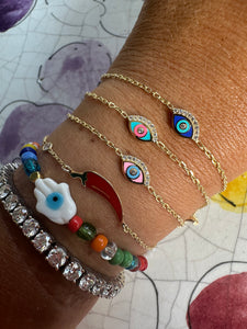 Lucky eye bracelet diam blue