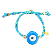 Load image into Gallery viewer, Santorini eye bracelet turquoise