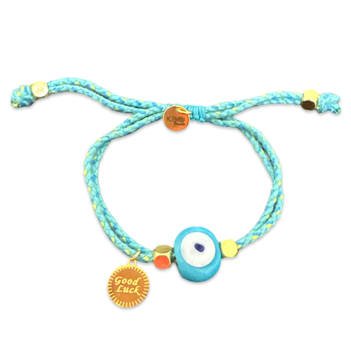 Mykonos eye bracelet turquoise