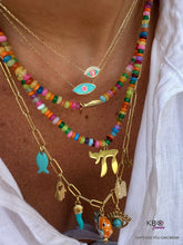 Load image into Gallery viewer, Necklace lucky charms fish turquoise