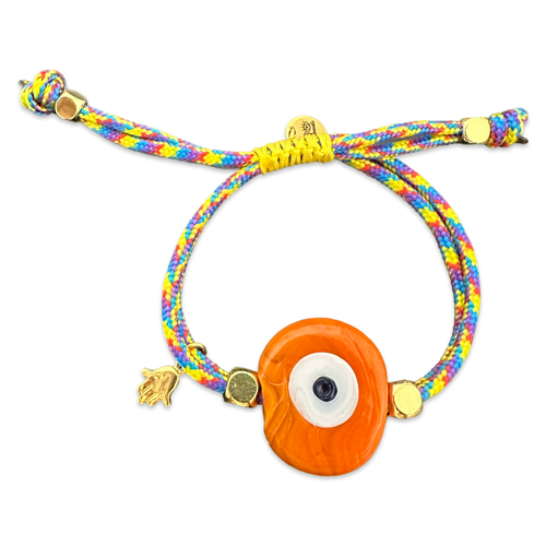 Santorini eye bracelet orange