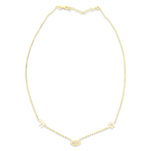 Load image into Gallery viewer, Lucky 3 charms necklace diam