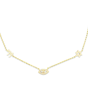 Lucky 3 charms necklace diam