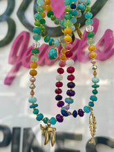 Load image into Gallery viewer, Lucky חי CHAI beads necklace multicolor