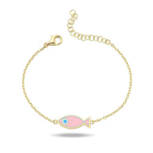 Load image into Gallery viewer, Kids lucky fish bracelet pink