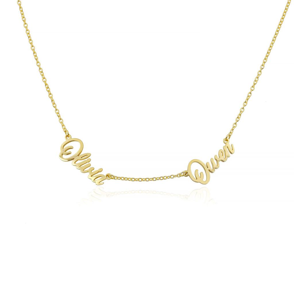 Personalized luxury 2  necklace handwriting