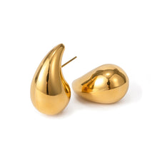 Load image into Gallery viewer, Drop earrings gold 3 cm