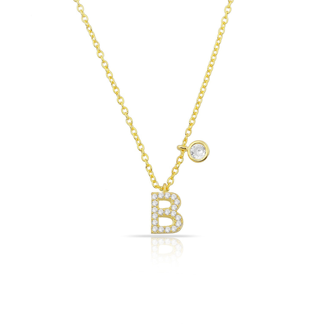 Personalized luxury initial necklace diam