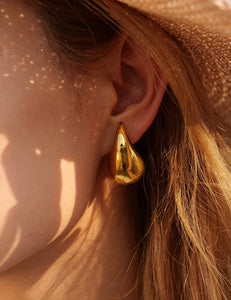 Drop earrings silver 3 cm