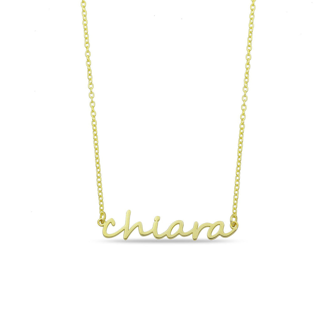 Personalized luxury name necklace handwriting