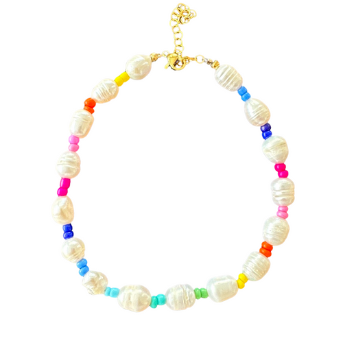 Anklet pearls and beads