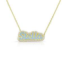Load image into Gallery viewer, Personalized luxury enamel color name necklace diam