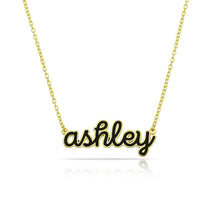 Load image into Gallery viewer, Personalized luxury enamel color name necklace