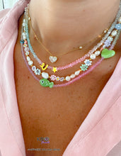 Load image into Gallery viewer, Personalized initial degrade beads necklace