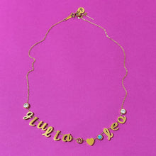 Load image into Gallery viewer, Personalized name color diam necklace new style