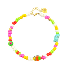 Load image into Gallery viewer, Lucky fish anklet neon