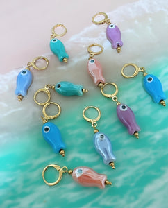 Lucky fish earring color