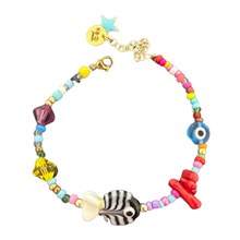 Load image into Gallery viewer, Lucky fish beaded bracelet multicolor