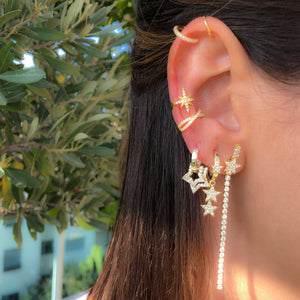 Earcuff crossed pave’