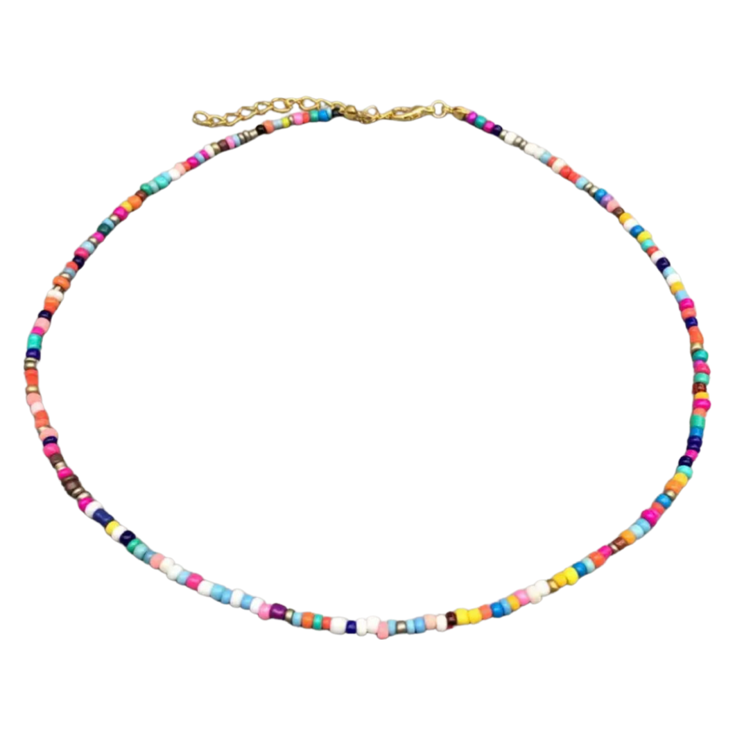 Chocker necklace multicolor beads