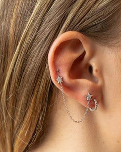 Double stars earring