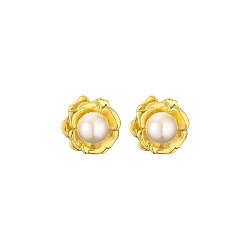 Camelia earrings pearls