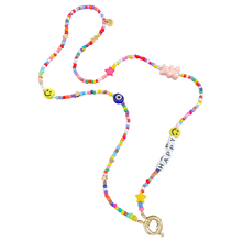 Load image into Gallery viewer, Beads HAPPY necklace charms holder