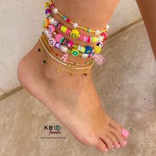 Load image into Gallery viewer, Mixed summer beads anklet