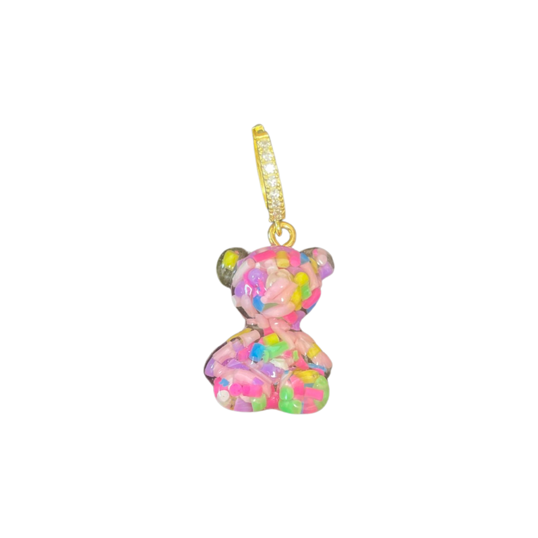 Gummy bear earring sparkle