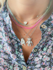 Lucky “Corna” necklace pave’